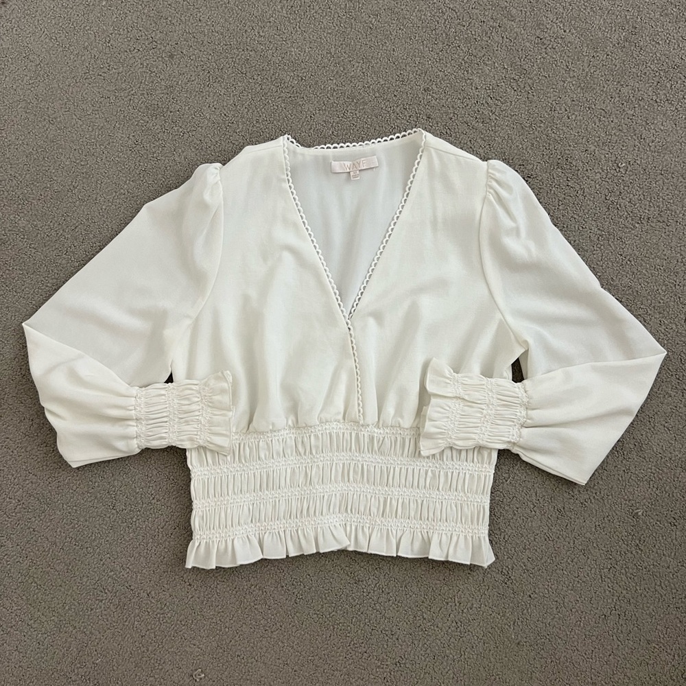 WAYF Smocked Blouse